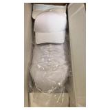Lot of 144 Head to Toe white baseball caps