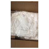 Lot of approximately 30 white Hanes Authentic