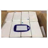 Lot of approximately 80 blue light up baggage tags