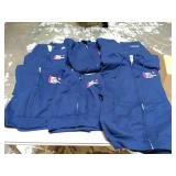 Lot of 7 New Assorted sizes navy blue  hooded