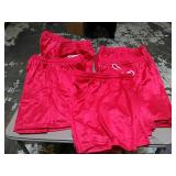 Lot of 44 New Assorted sizes of red gym shorts