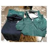 Lot of 11 New outerwear, 10 New vinyl lined