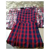 Lot of 6 New Size 16 Plaid Uniform jumper, Navy
