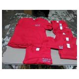 Lot of 20 New assortment of sizes, red T-Shirts
