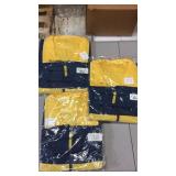 Lot of 10 yellow and gold wind jackets