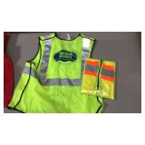 Lot of approximately 50 safety vests
