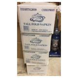 Lot of  6 cases of Tall fold napkins