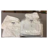 Lot of 16 white Jerzees polos