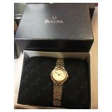 Bulova Womens 98L61 gold and silver color watch