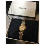 Bulova Womens 98L61 gold and silver color watch