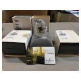 4 Waterford Crystal egg paperweights