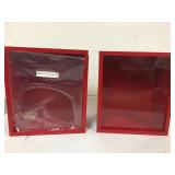 Lot of 6 Giorgio Armani red sliding door shadow