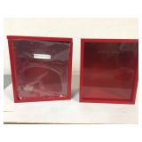 Lot of 6 Giorgio Armani red shadow boxes