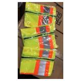 Box lot of approximately 50 Safety vests