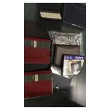 Box lot of planners, leather portfolios and more