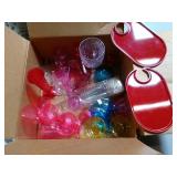 Lot of Assorted plastic party glasses