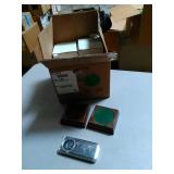 Lot of 10 Award wood base, 1 New watch