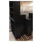 Lot of metal shelves and filing cabinets