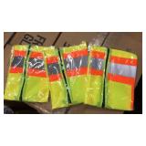 Box lot of approximately 50 Safety vests