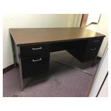 Metal leg office desk