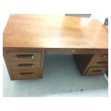 Solid wood office desk
