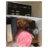 Box of miscellaneous sample items
