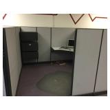 Lot of 8 office cubicles
