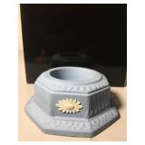 Wedgwood Blue and white candle holder