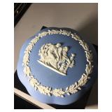 Wedgwood Blue and white trinket box