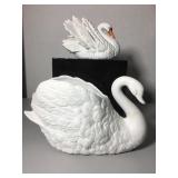 Pair of decorative swans