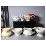 Lot of 8 vintage creamer pitchers