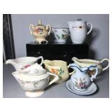 Lot of 8 vintage creamer pitchers