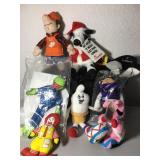 Lot of advertising plush figures