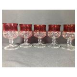 Set of 5 King Crown Clarets
