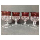 Set of King Crown wine glasses