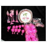 Lot of Assorted Novelty Flamingo items