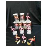 Lot of 13 Flamingo lighted clip on ornaments