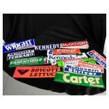 Lot of Assorted Vintage Political bummer stickers