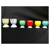 Lot of 6 egg cups