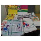 Lot of 10 Assorted table cloths