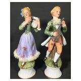 Pair of vintage Victorian figurines