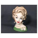 Vintage Ardco lady head vase