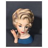 Vintage Ardco lady head vase