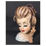 Vintage end o lady head vase
