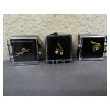 Lot of 3 Tie Tac pins