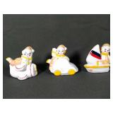 Lot of 3 Porcelain clowns