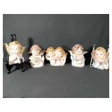 Lot of 5 Children Angel Cherubs