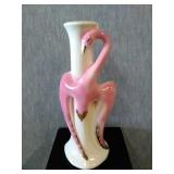 9" Flamingo vase
