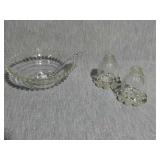 2 PC Candlewick Mayo set with salt and pepper
