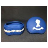Wedgewood dark Blue Jasper wear Queen Elizabeth